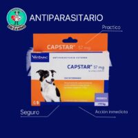Capstar 57mg(11 a 57kg) 6 tabletas